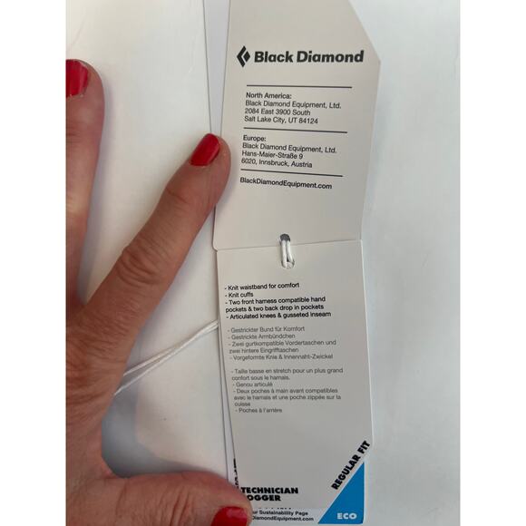 BLACK DIAMOND 
WOMEN'S TECHNICIAN
JOGGER PANTS BLACK GRAY LARGE - Picture 14 of 15